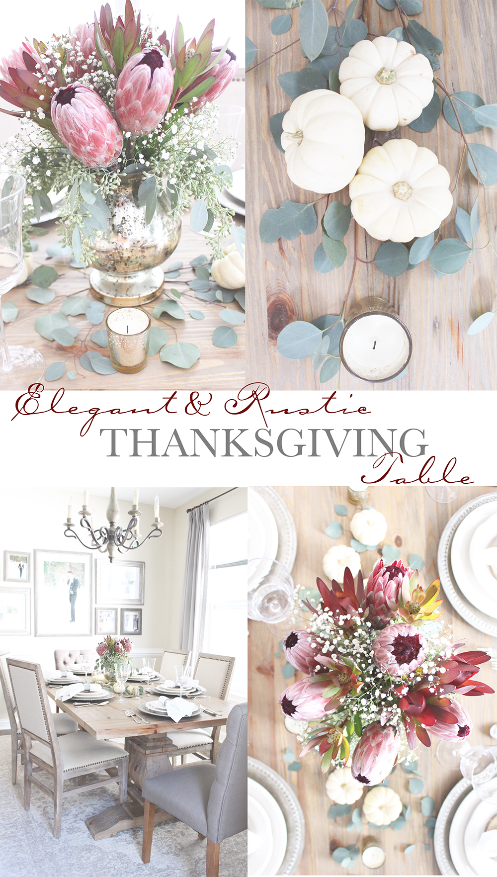 Elegant and Rustic Thanksgiving Table