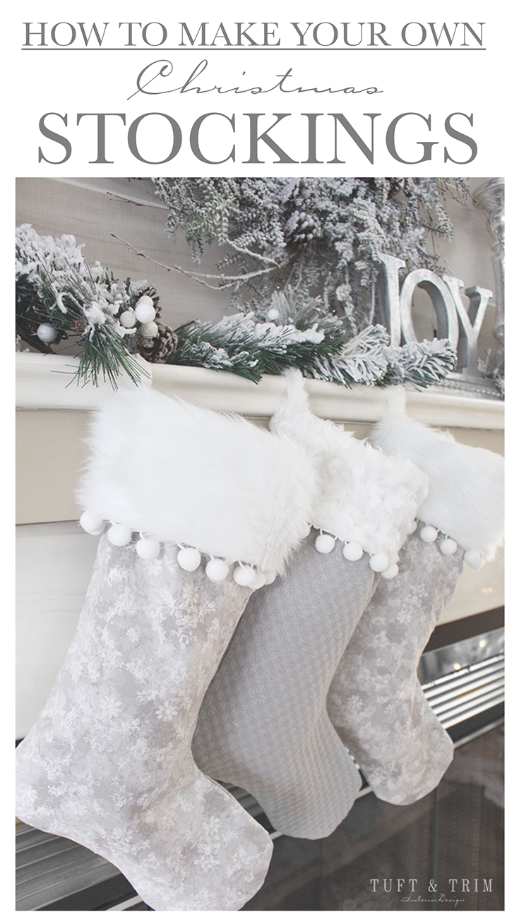 how to make your own christmas stockings