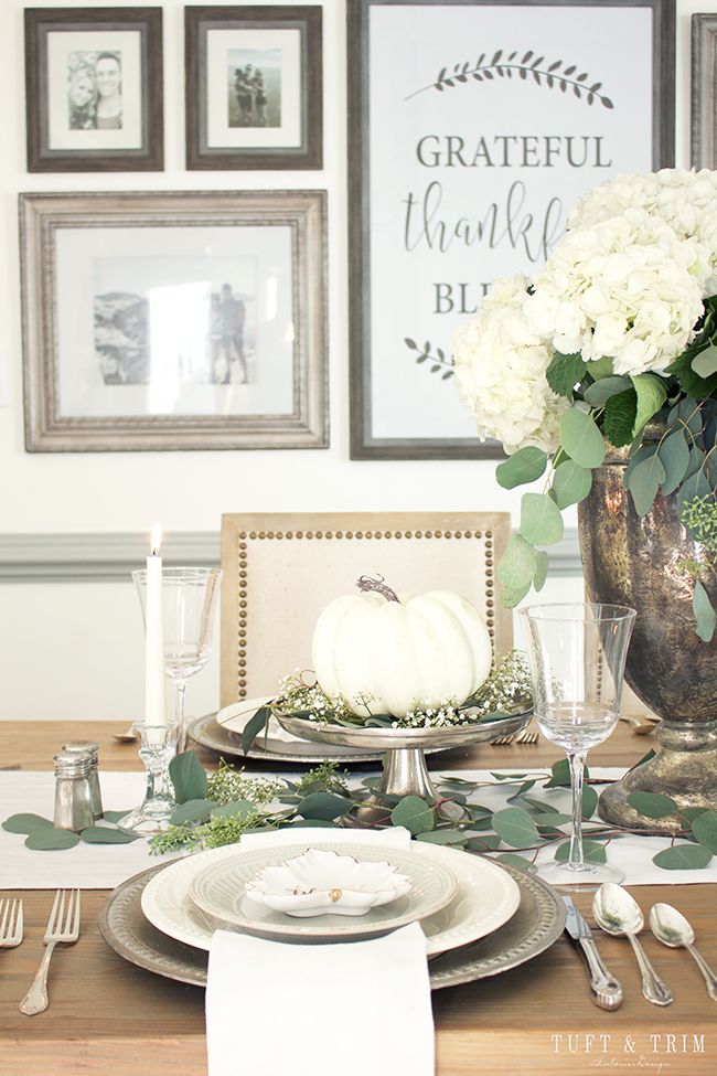 Neutral fall decor. Neutral Fall Tablescape. Elegant floral centerpiece. Rustic French Decor.