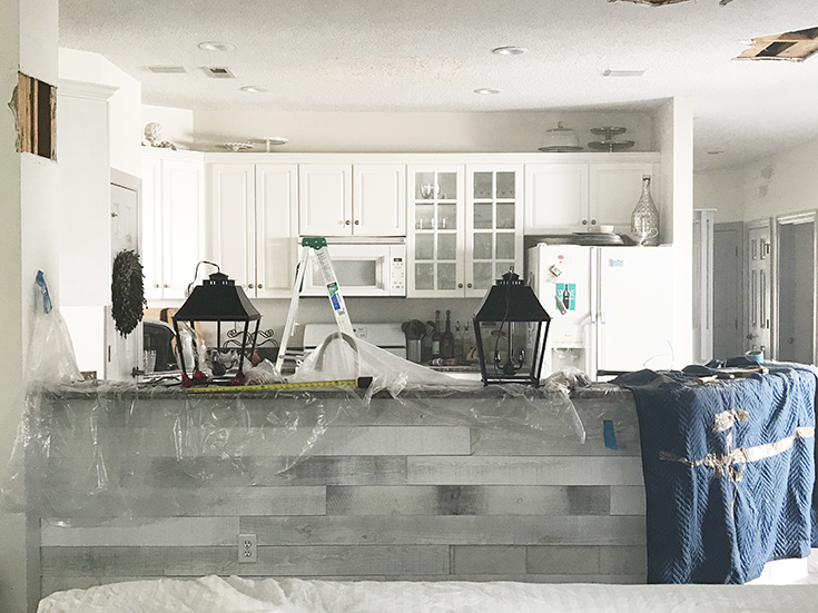 Our DIY Kitchen Lighting Update Reveal. Shop lighting, barstools, and more!