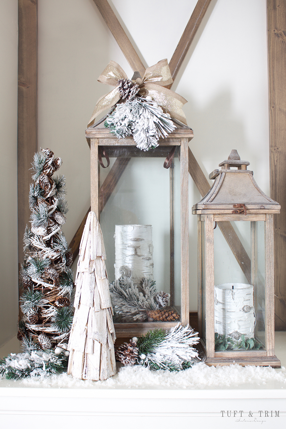 A Rustic Chic Christmas Decor Tour. French Farmhouse Holiday Decor.