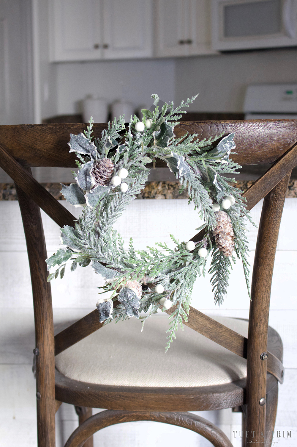 Rustic Chic Christmas Decor Tour. French Farmhouse Holiday Decor