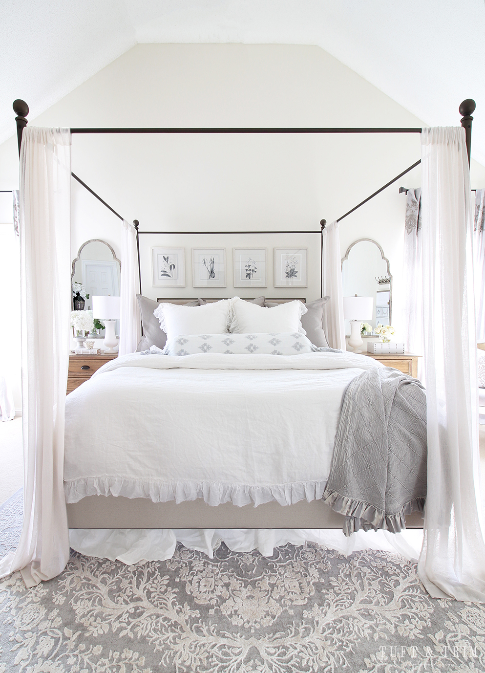 Master Bedroom Update: French Elegance/ Tuft & Trim Interior Design