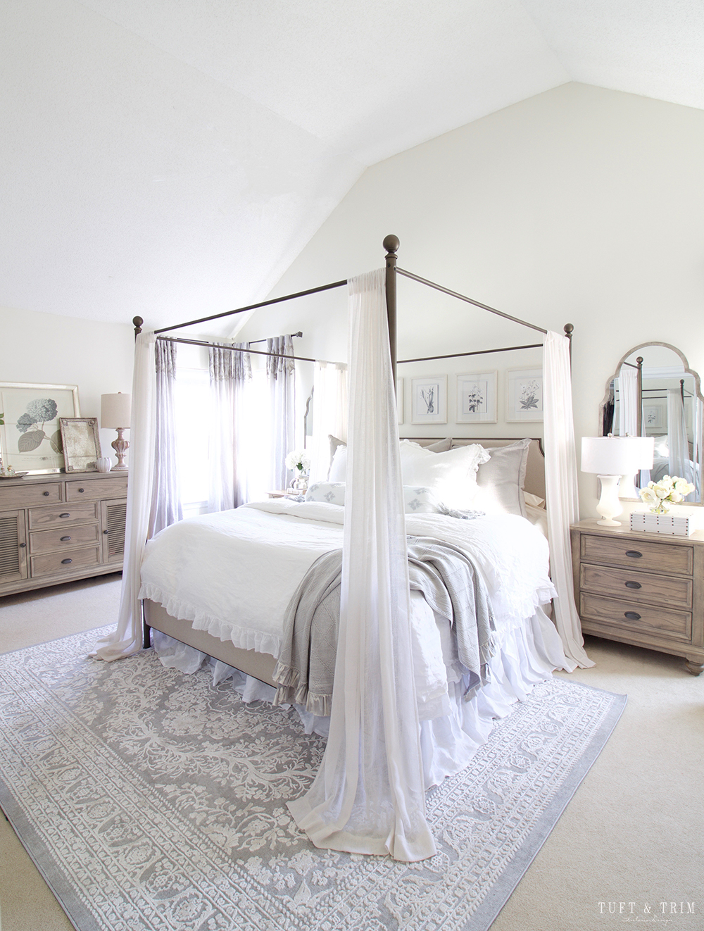 Master Bedroom Update: French Elegance/ Tuft & Trim Interior Design