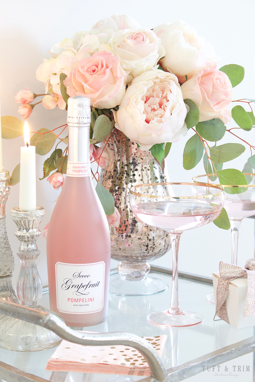 Pretty in Pink :Valentines Day Barcart Blog Hop with Tuft & Trim