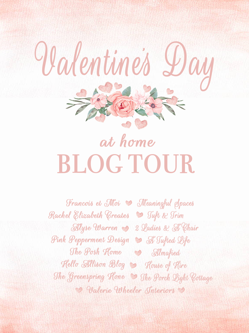 Pretty in Pink: Valentines Day at Home Blog Tour with Tuft & Trim