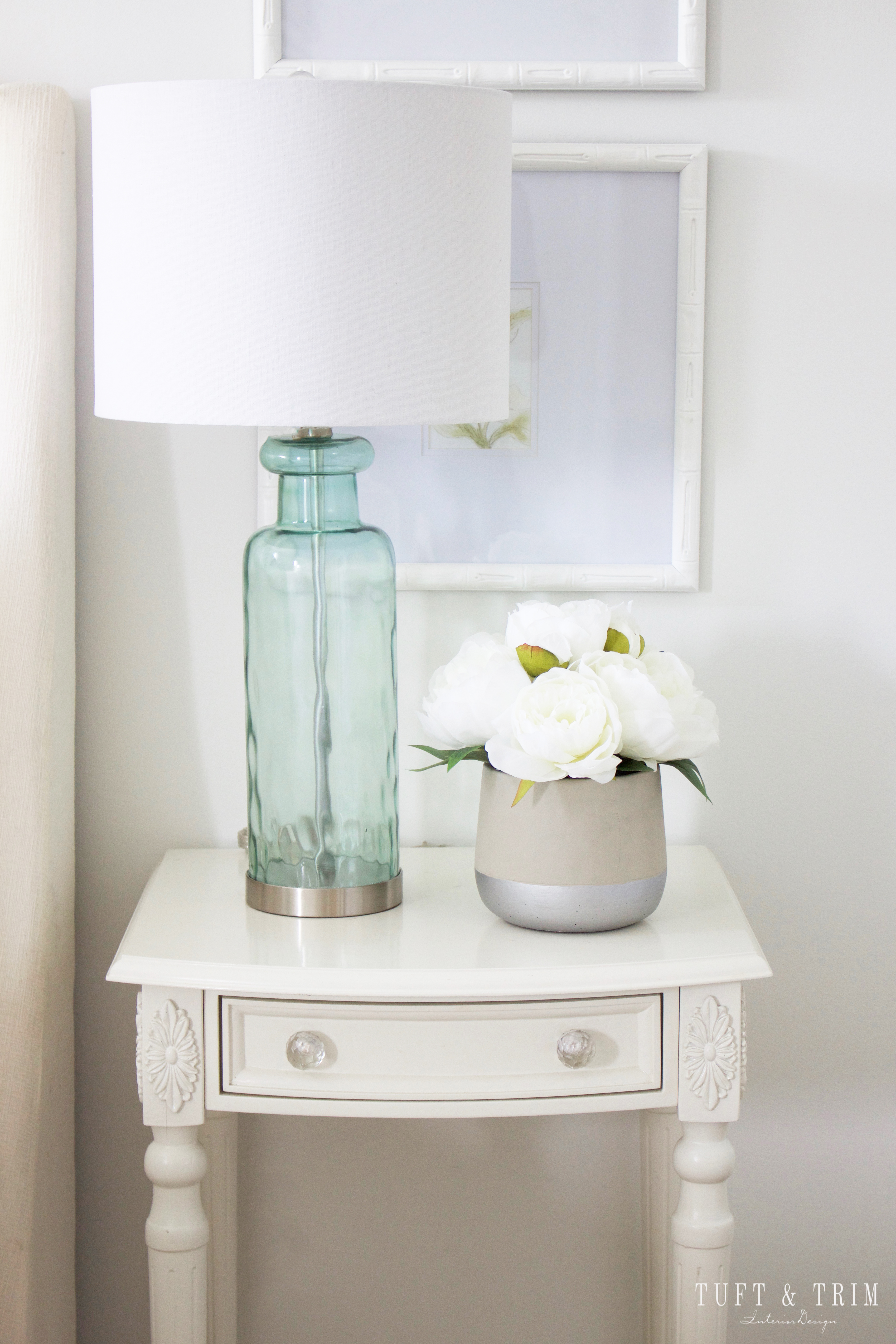 Easy Decorating Tips for Updating Your Bedroom on a Budget. Shop the look at tuftandtrim.com!