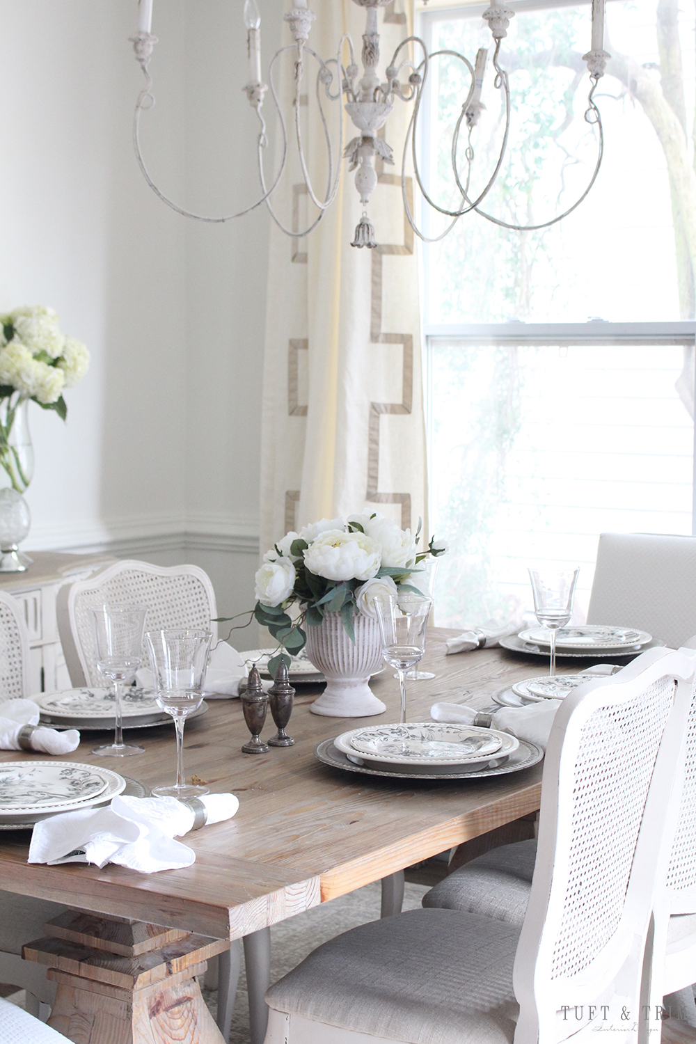 A French Country Spring Table by Tuft & Trim Interior Design. Shop the look at tuftandtrim.com