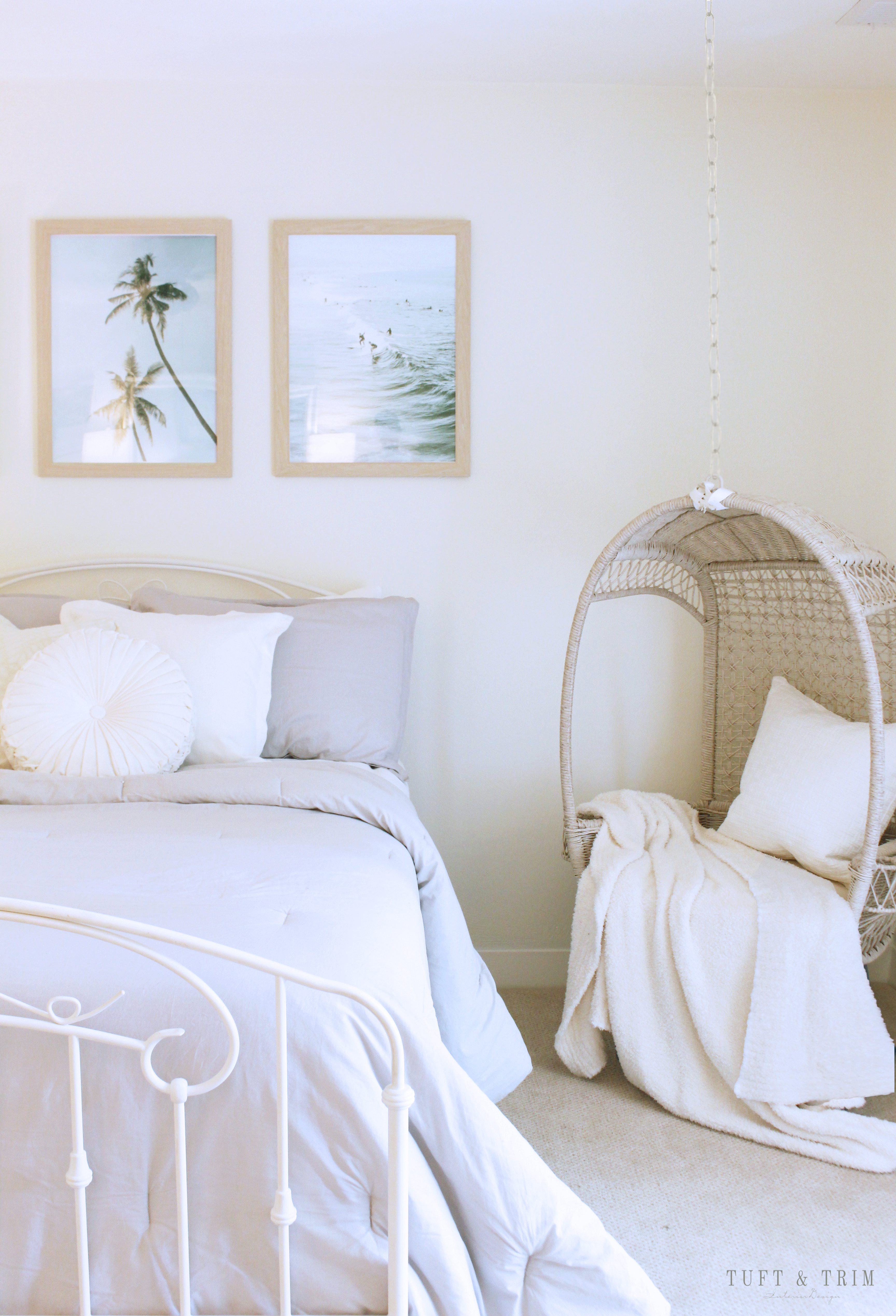 Boho Beach Teen Bedroom Surprise Makeover by Tuft & Trim Interior Design
