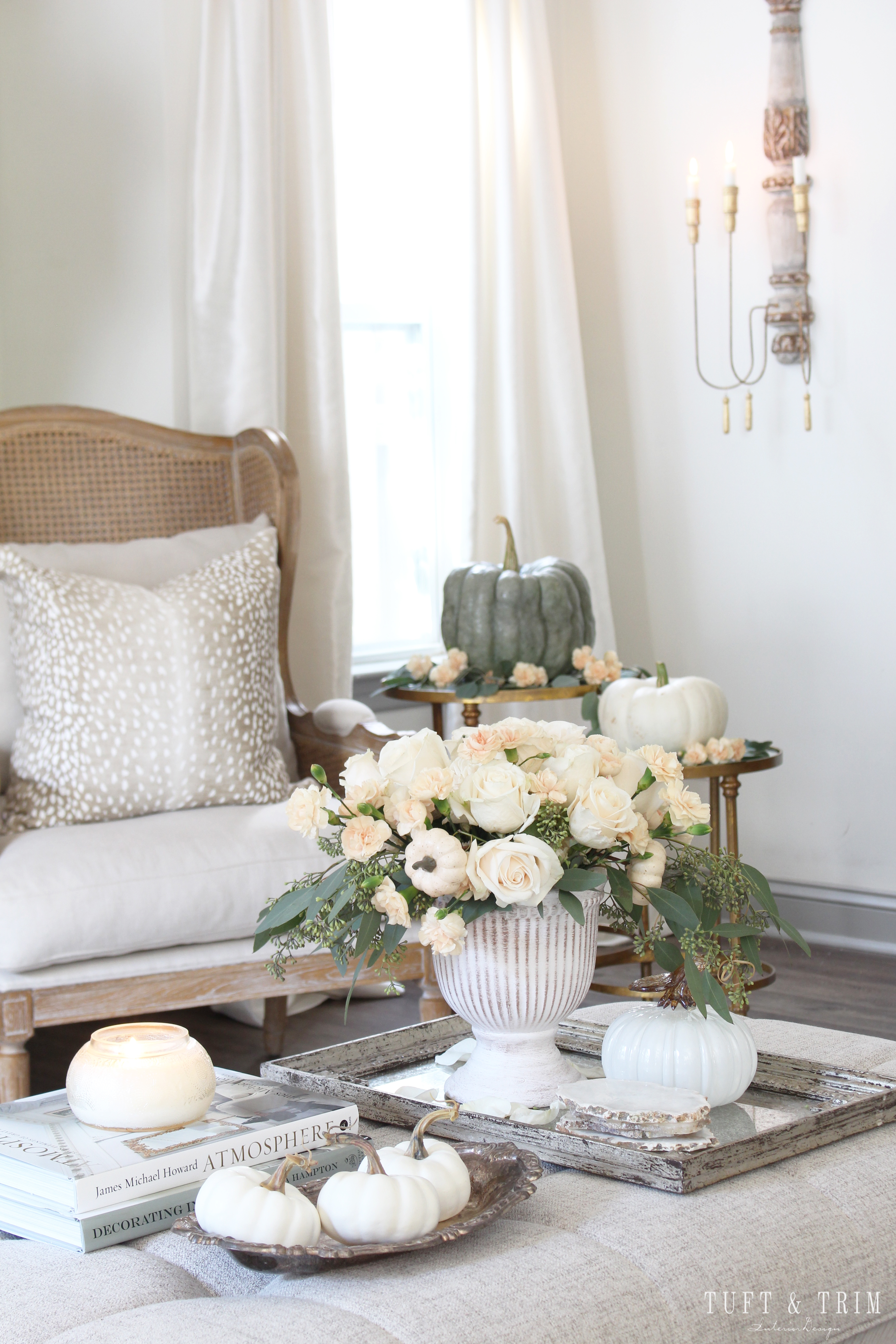 Simple Elegance Fall Home Tour with Tuft and Trim Interior Design