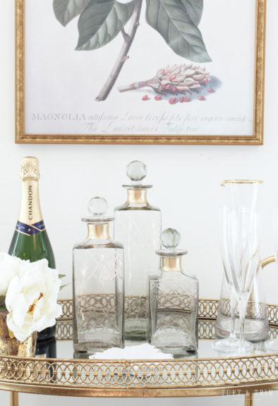 Bar Cart Styling Tips Ideas Tuft Trim