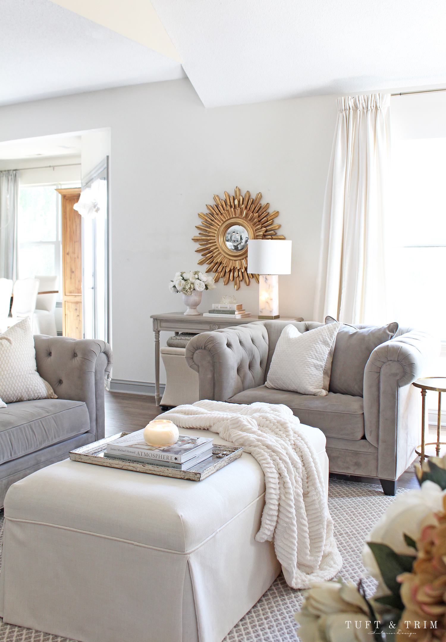 Easy Decorating Tips for an Elegant Fall Mantel with Tuft & Trim Interior Design