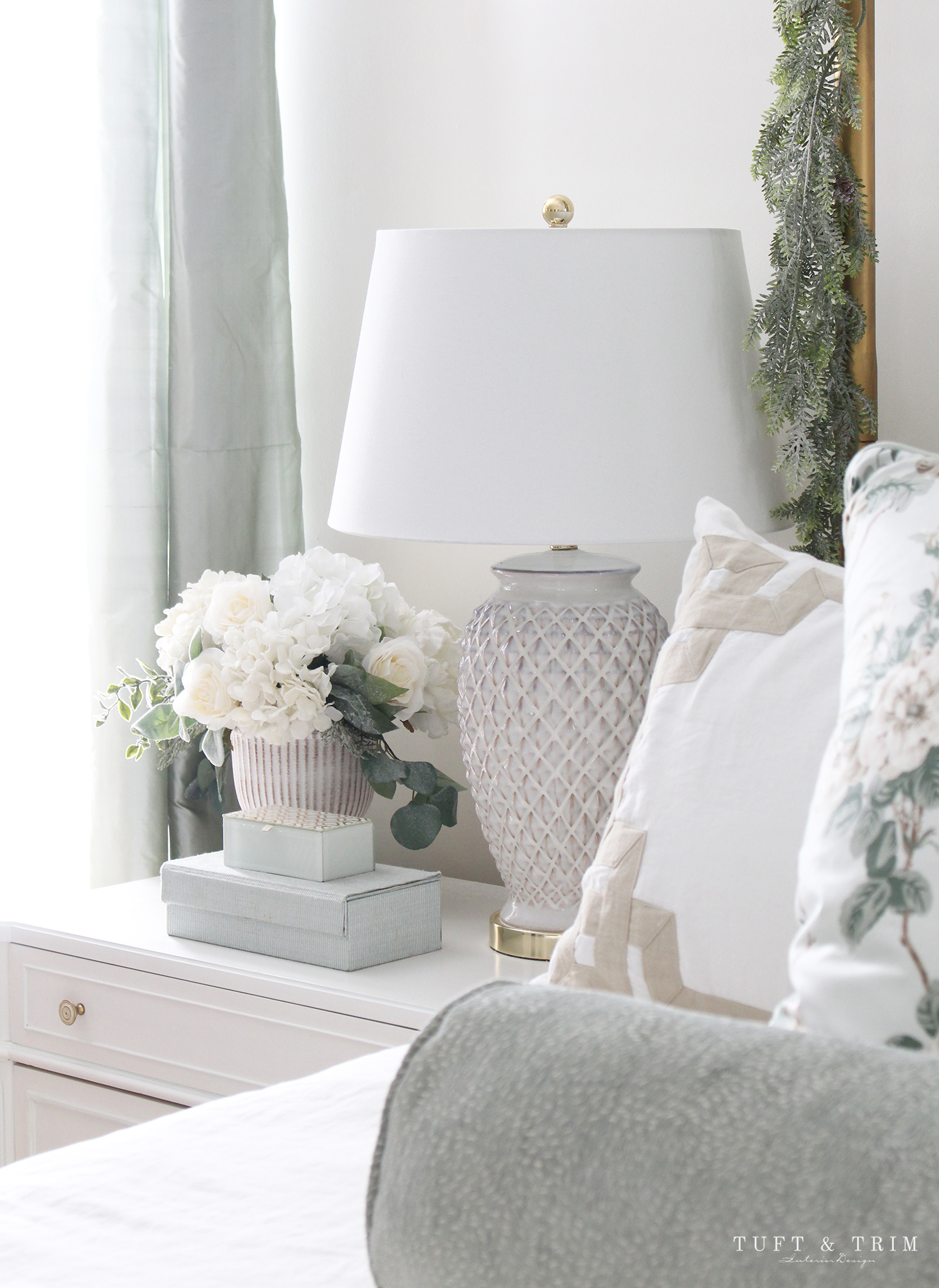 Classic & Chic Holiday Bedroom by Tuft & Trim Interior Design