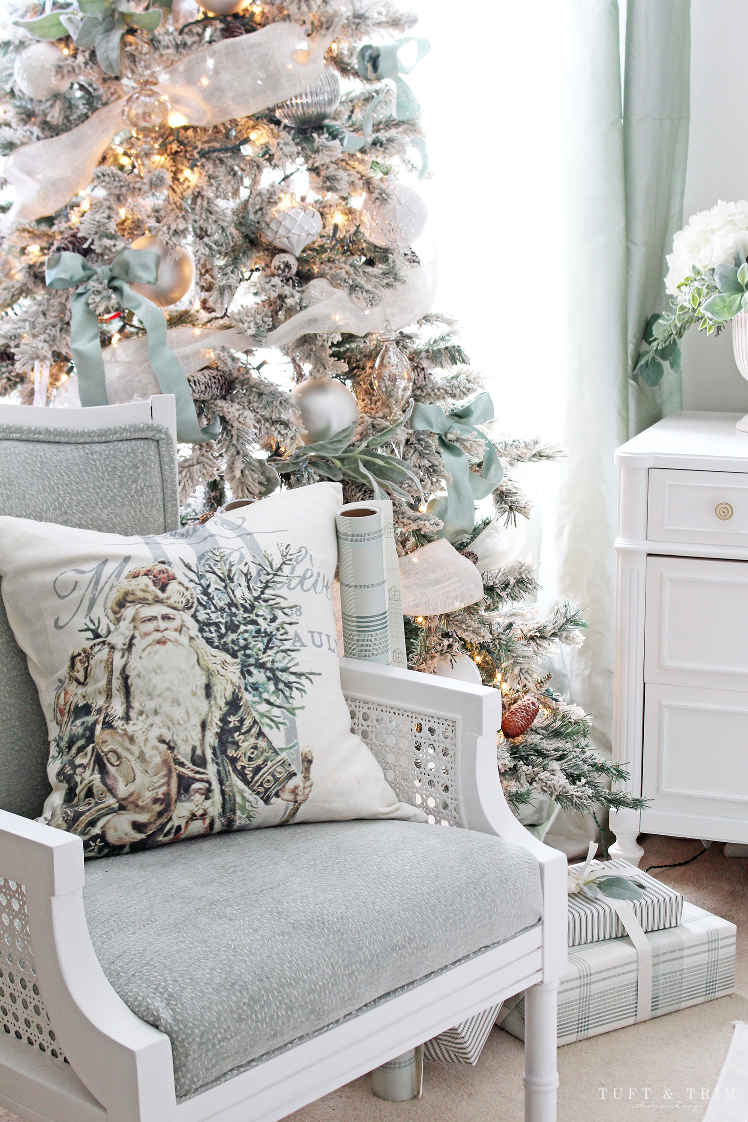 Classic & Chic Holiday Bedroom by Tuft & Trim Interior Design