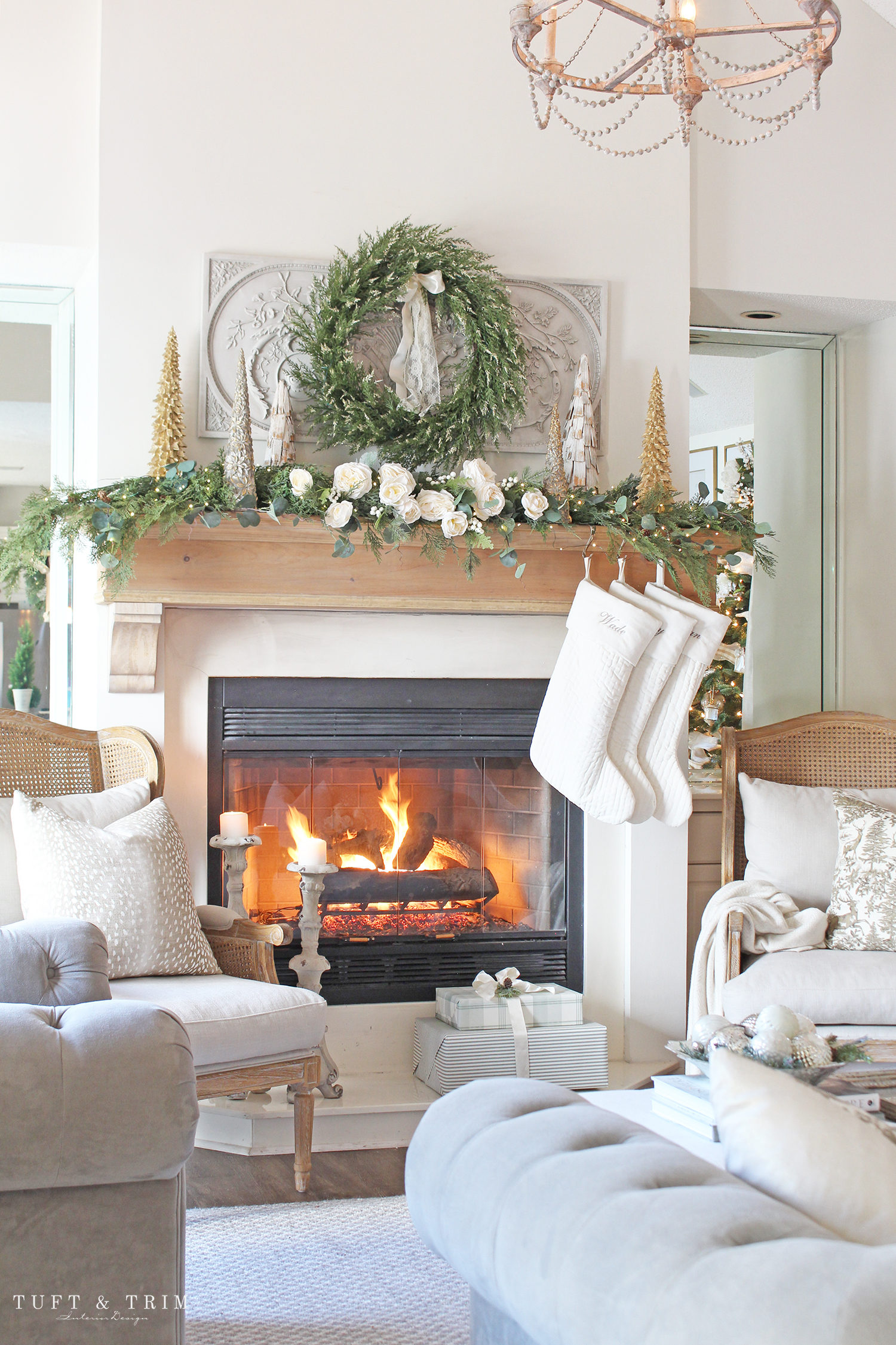 Classic Christmas Home Tour 2020 with Tuft & Trim Interior Design