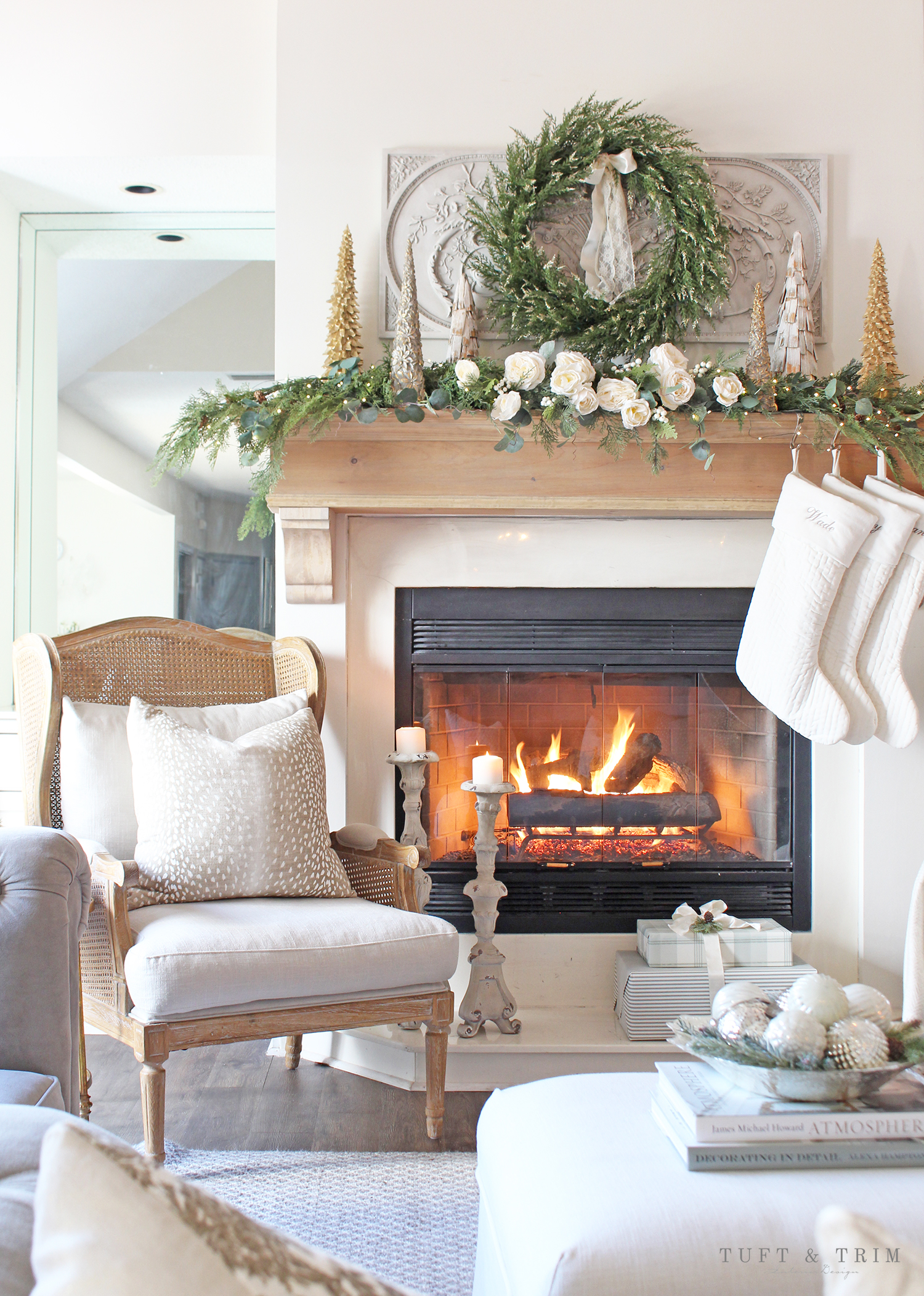 Classic Christmas Home Tour 2020 with Tuft & Trim Interior Design