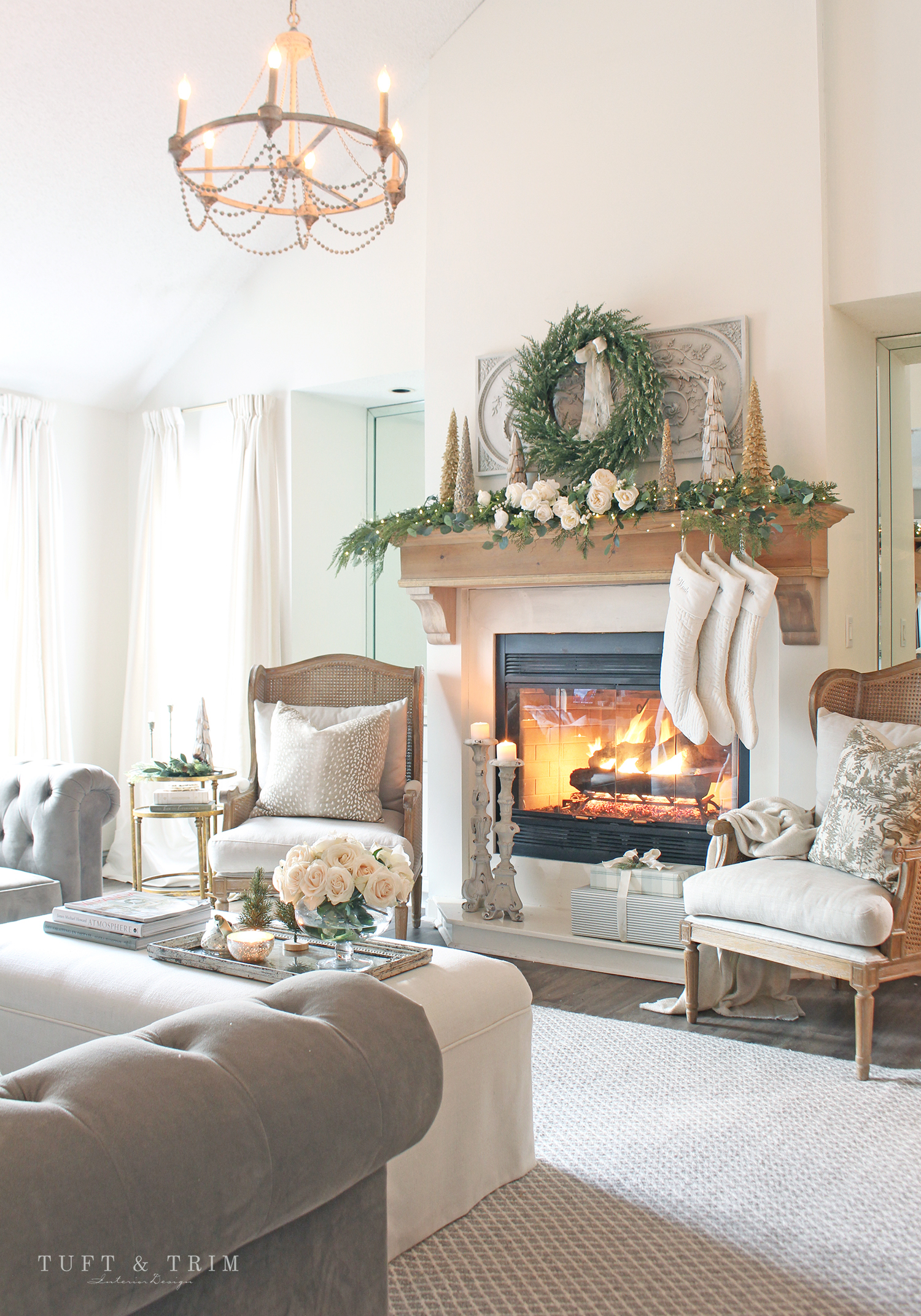 Classic Christmas Home Tour 2020 with Tuft & Trim Interior Design