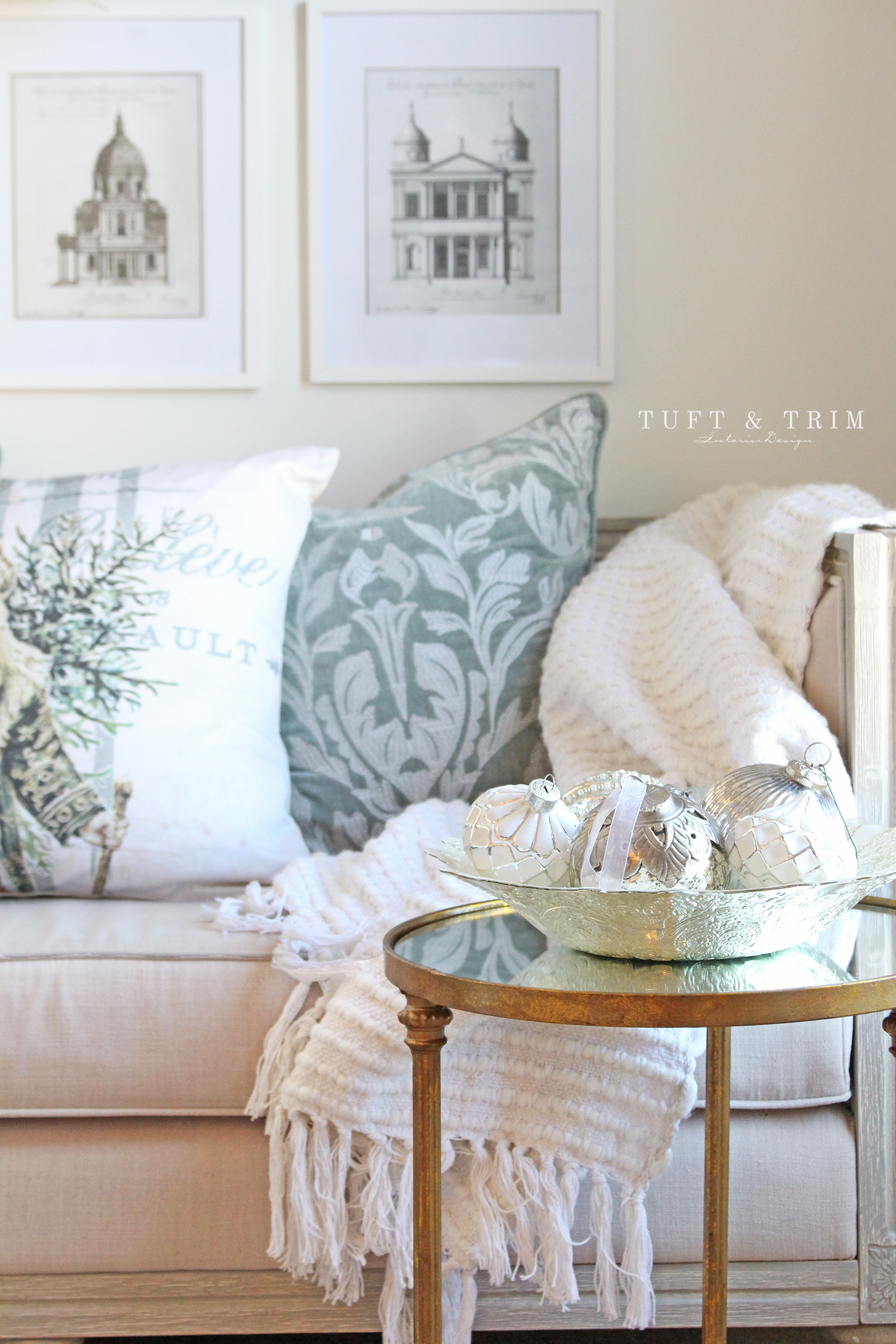 Easy Holiday Home Decorating Ideas with Tuft & Trim Interior Design