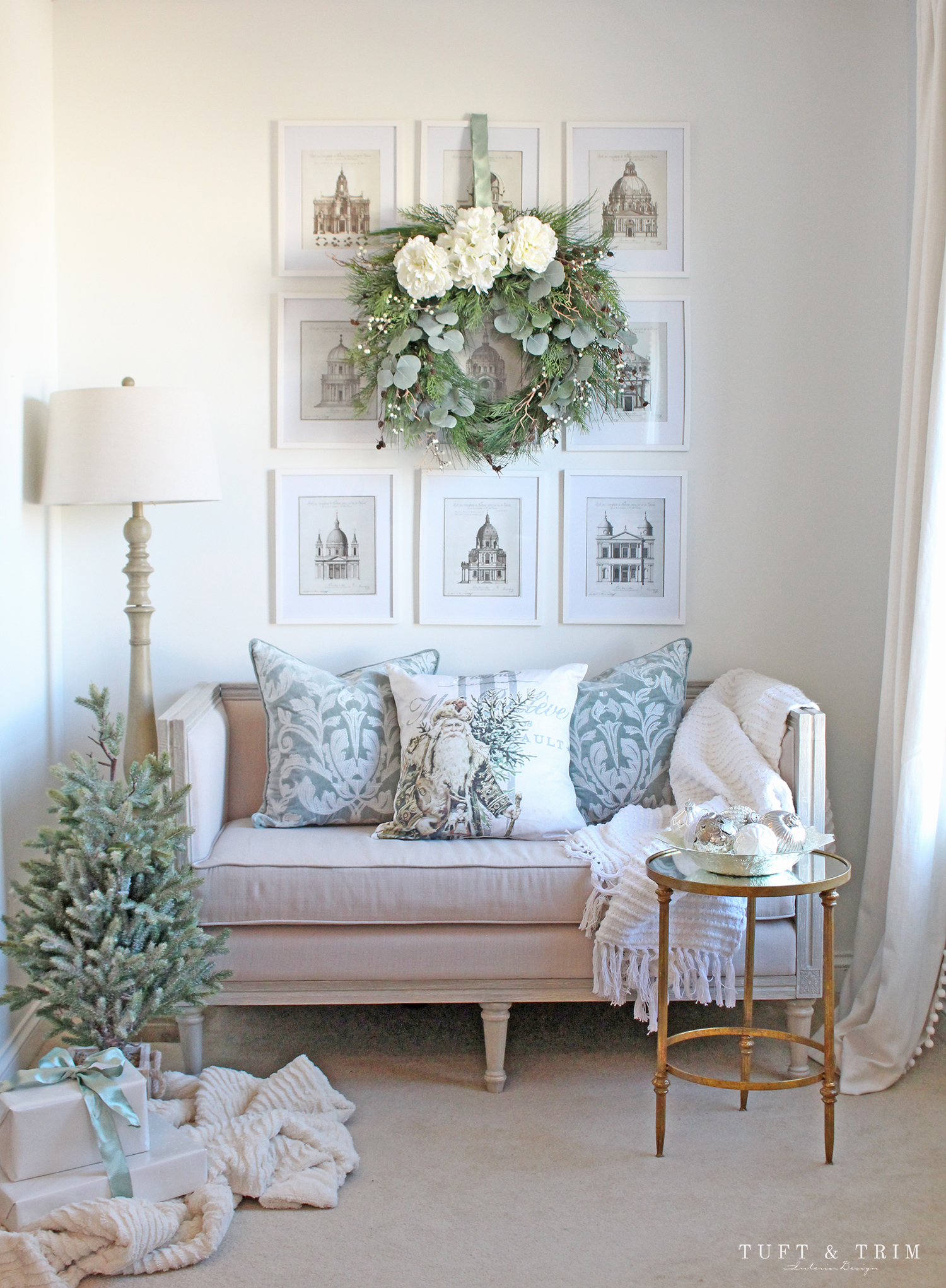 Easy Holiday Home Decorating Ideas with Tuft & Trim Interior Design