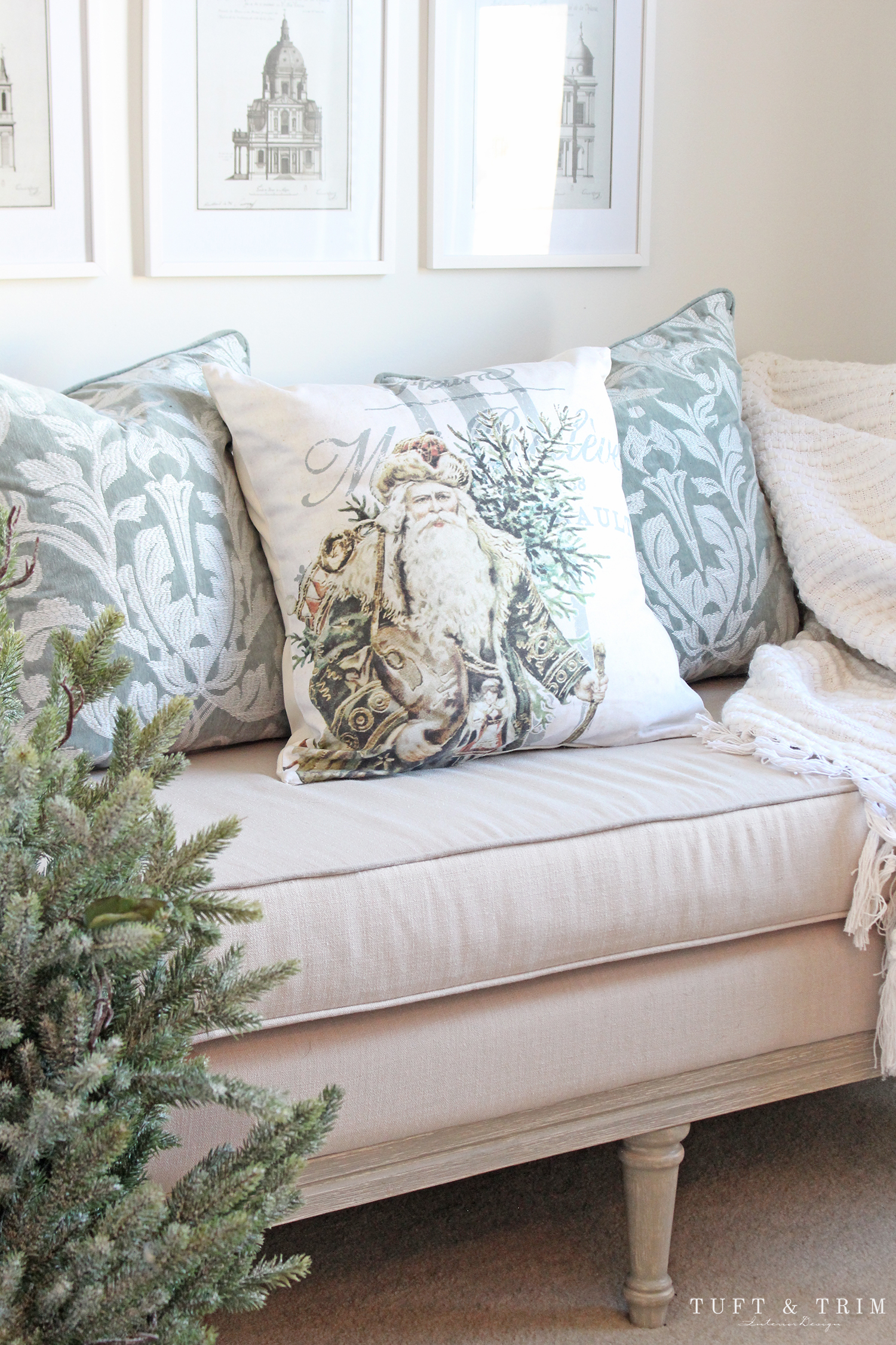 Easy Holiday Home Decorating Ideas with Tuft & Trim Interior Design