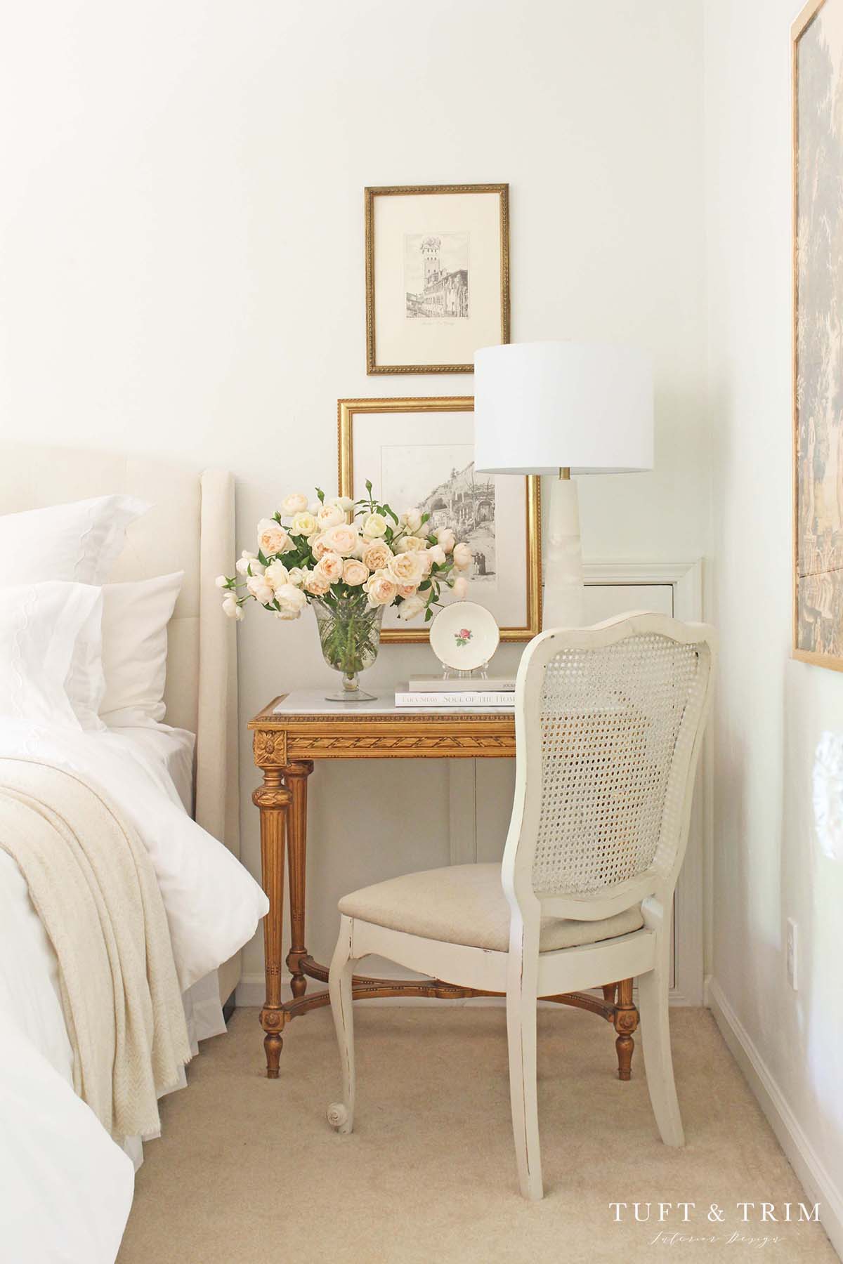 Refined Glam: The Guest Bedroom - Tuft & Trim