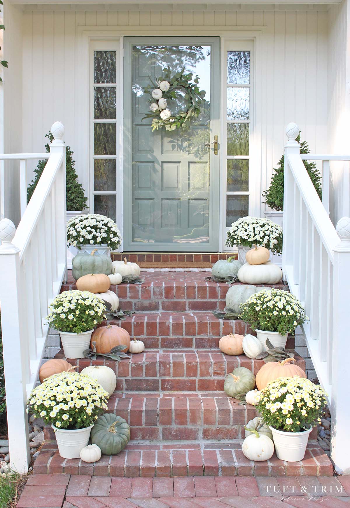 Fall Front Porch Inspiration with Tuft & Trim Interior Design