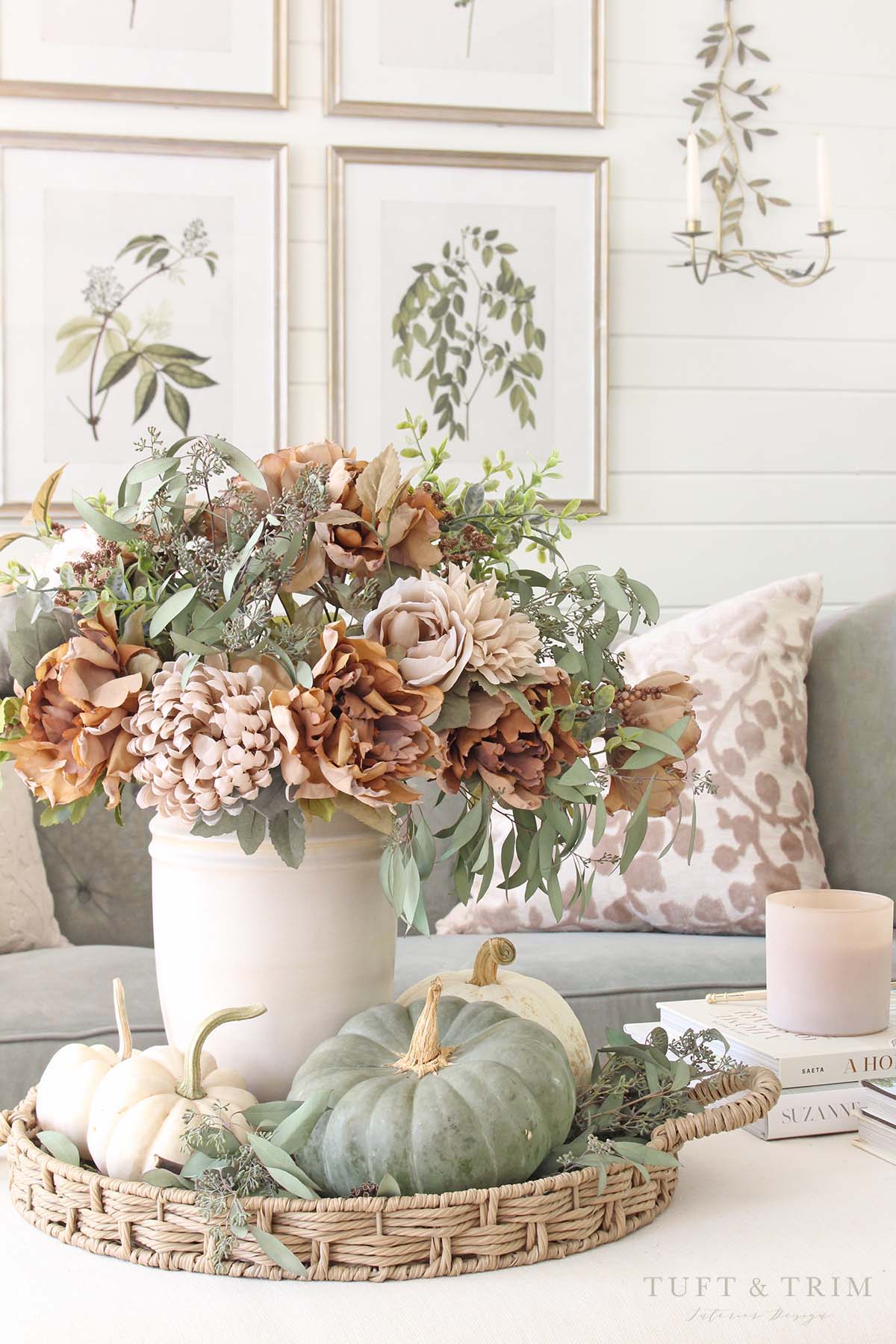 Elegant & Cozy Fall Home Tour with Tuft & Trim Interior Design