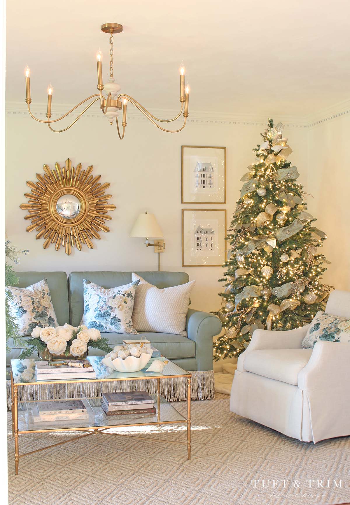 A Grandmillennial Christmas with Tuft & Trim Interior Design