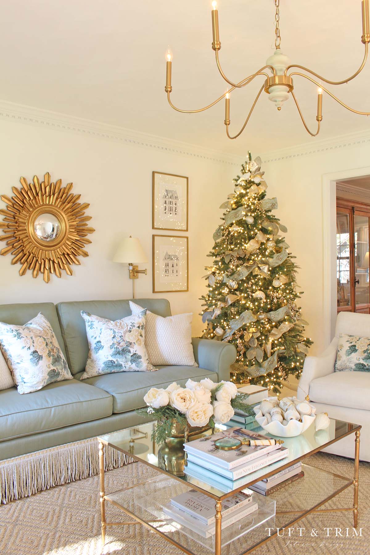 A Grandmillennial Christmas with Tuft & Trim Interior Design