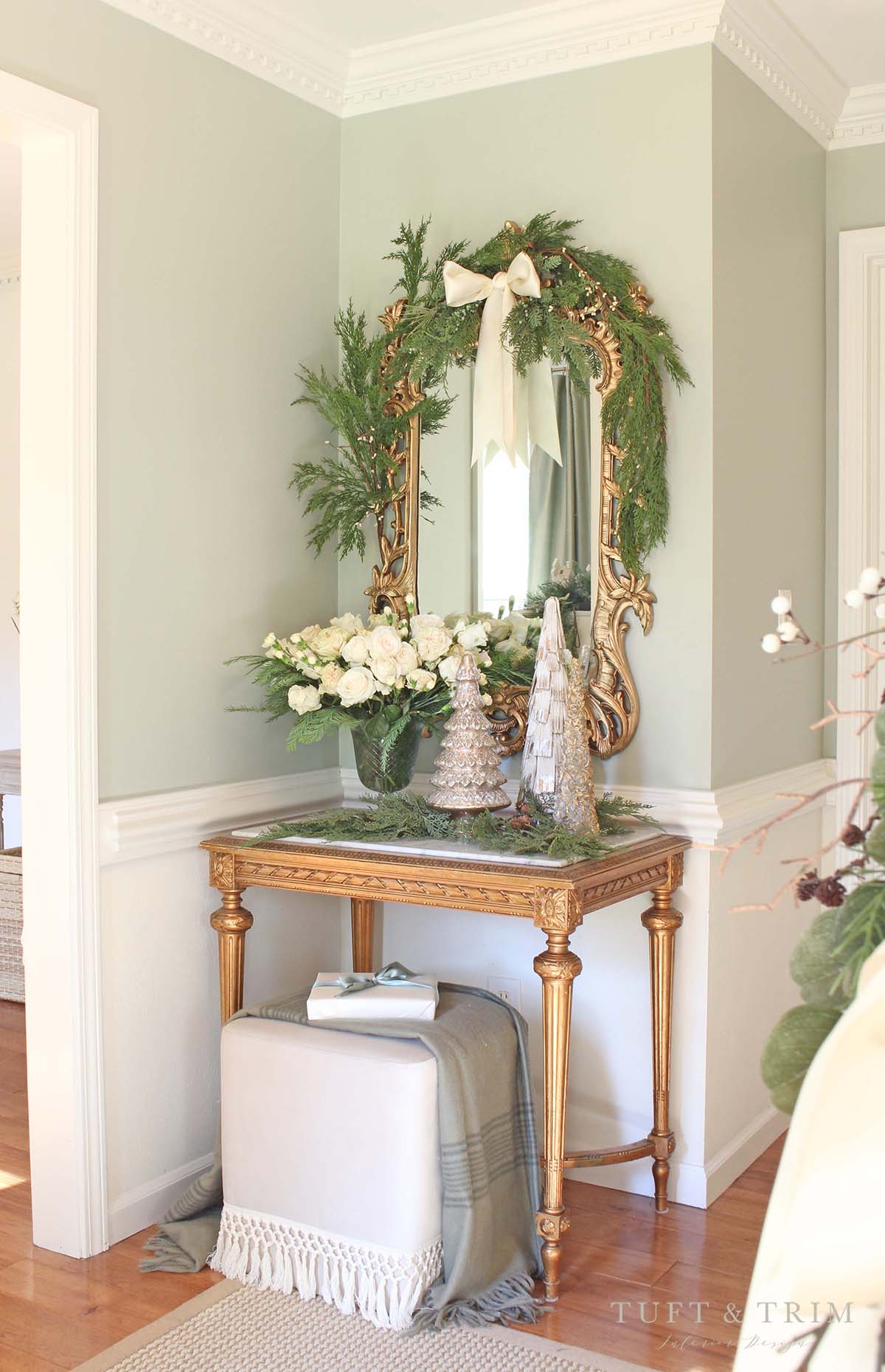 A Grandmillennial Christmas with Tuft & Trim Interior Design