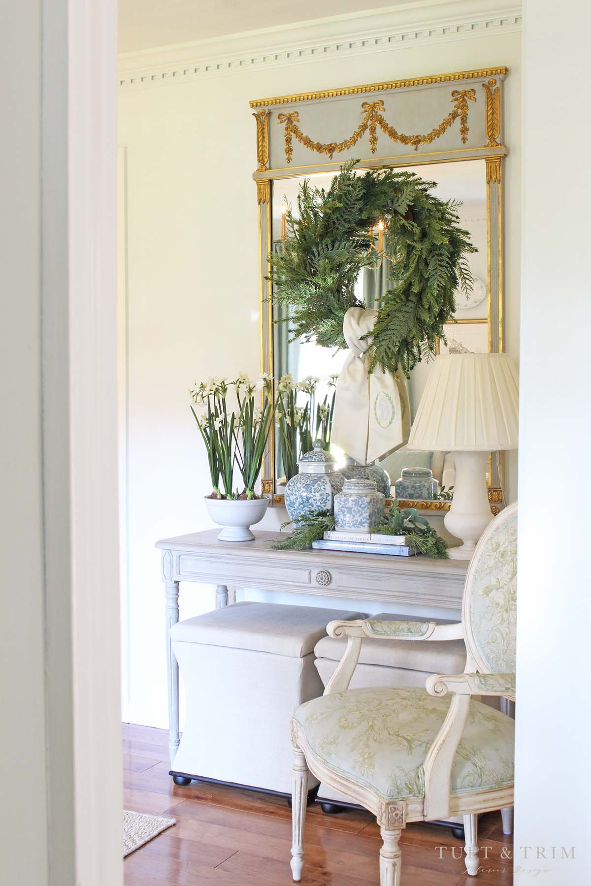 A Grandmillennial Christmas with Tuft & Trim Interior Design