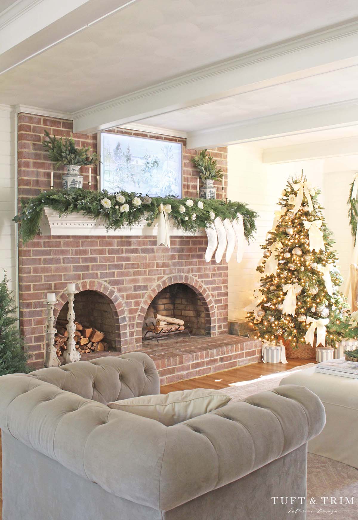 Elegant Christmas Home Tour 2022 with Tuft & Trim Interior Design
