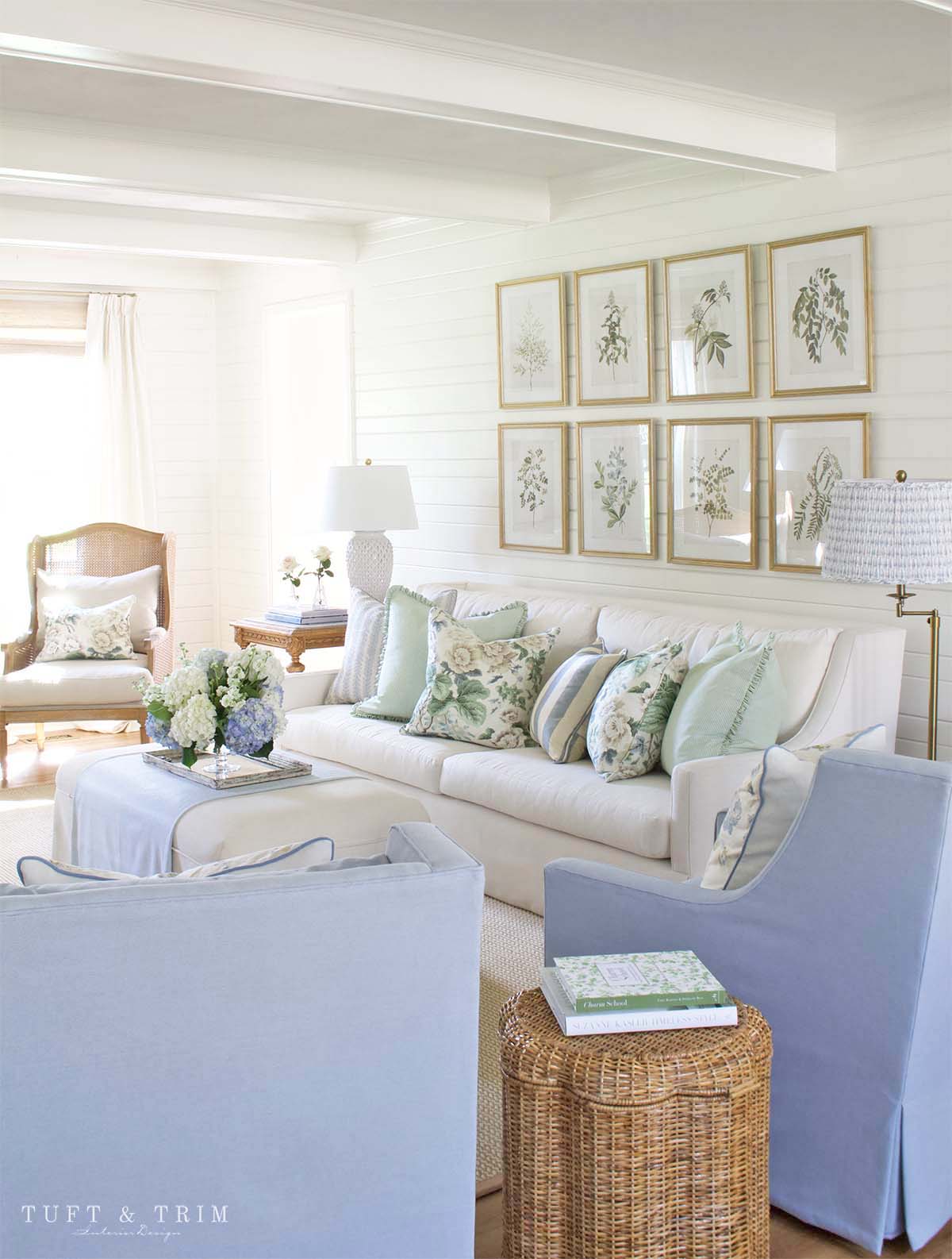 Creating an Elegant & Cozy Living Room with Tuft & Trim Interiors
