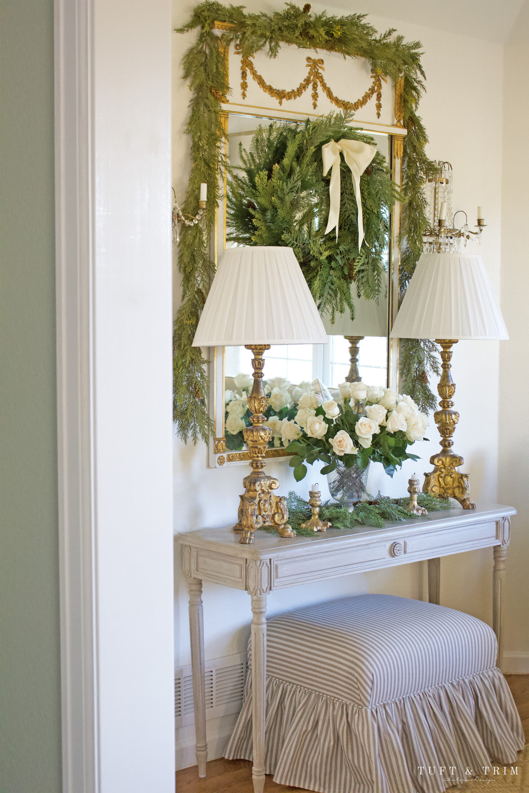 Timeless Holiday Elegance with Tuft & Trim Interior Design