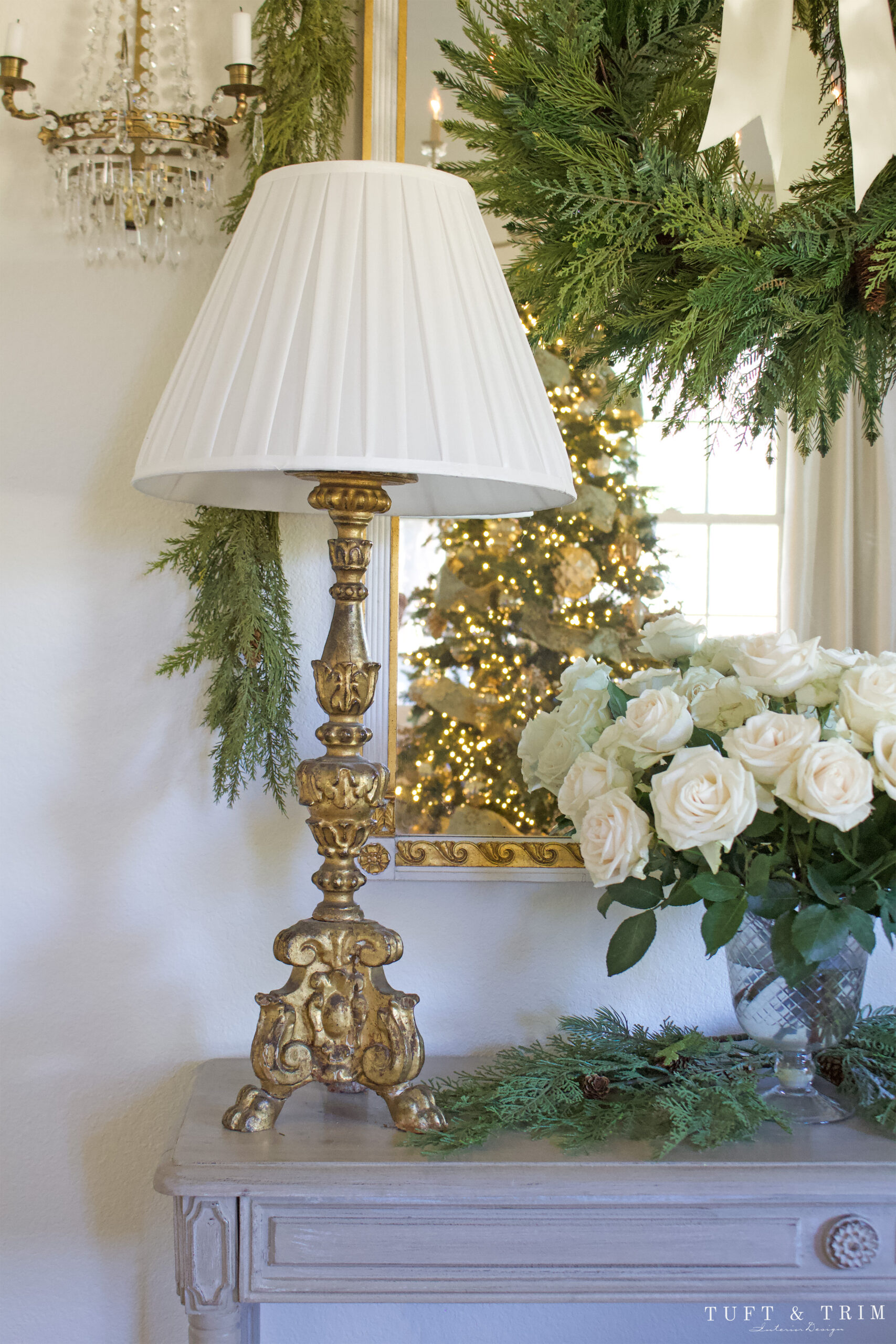 Timeless Holiday Elegance with Tuft & Trim Interior Design