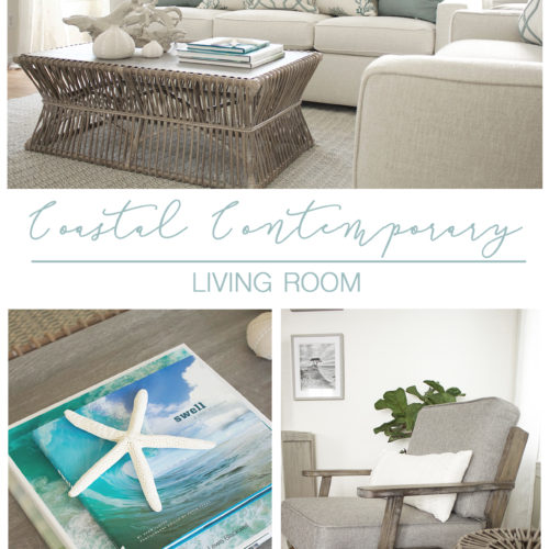 Coastal Contemporary Living Room Reveal