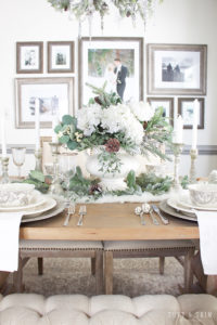 Holiday Tour Part 2: An Elegant White Christmas Tablescape - Tuft & Trim
