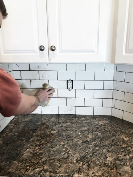 DIY Subway Tile Backsplash - Tuft & Trim