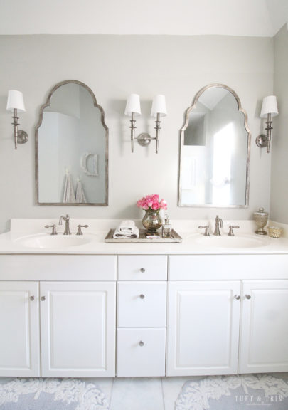 Master Bathroom DIY Before and After - Tuft & Trim