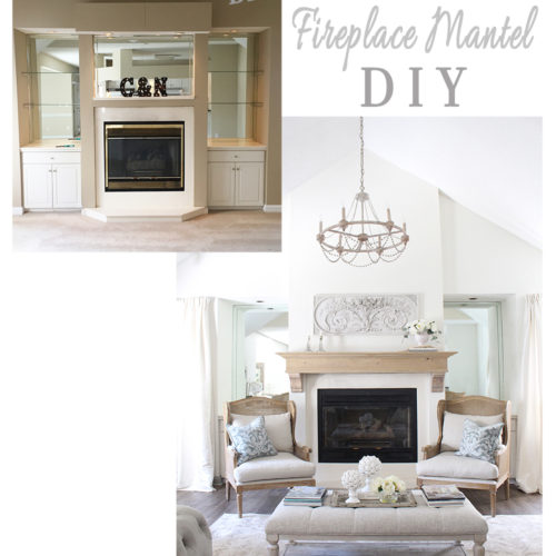 Before and After: Fireplace Mantel DIY