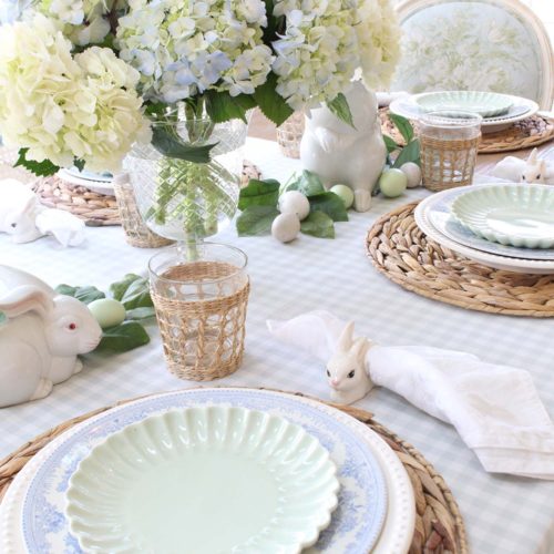 Blue & Green Spring Table Decor