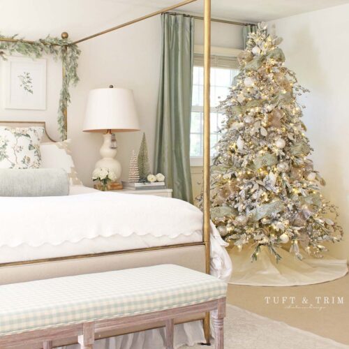 Frosted White Christmas Bedroom