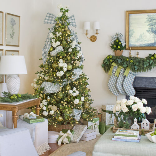 Elegant Blue & Green Christmas
